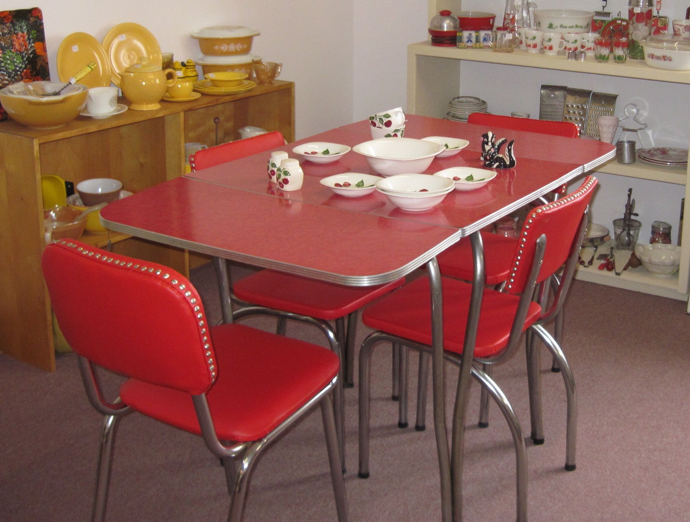 retro dining table and chairs for sale