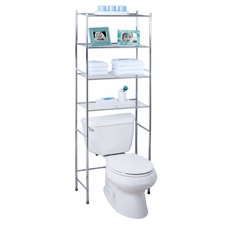 4-Tier Over Toilet Storage Rack in Over the Toilet Shelving