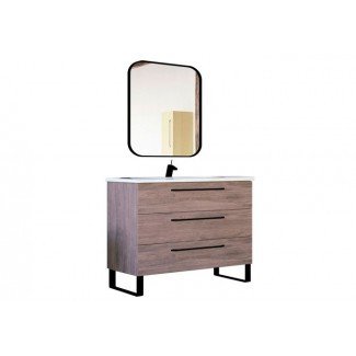 40 inch Modern Bathroom Vanity Cabinet Set Oak Wood ...