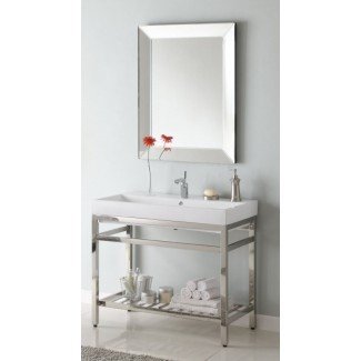40 Inch Single Sink Console Bathroom Vanity with Choice of