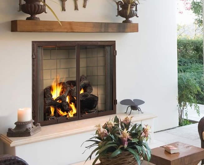 42" Castlewood Outdoor Wood Burning Fireplace | Fine's Gas