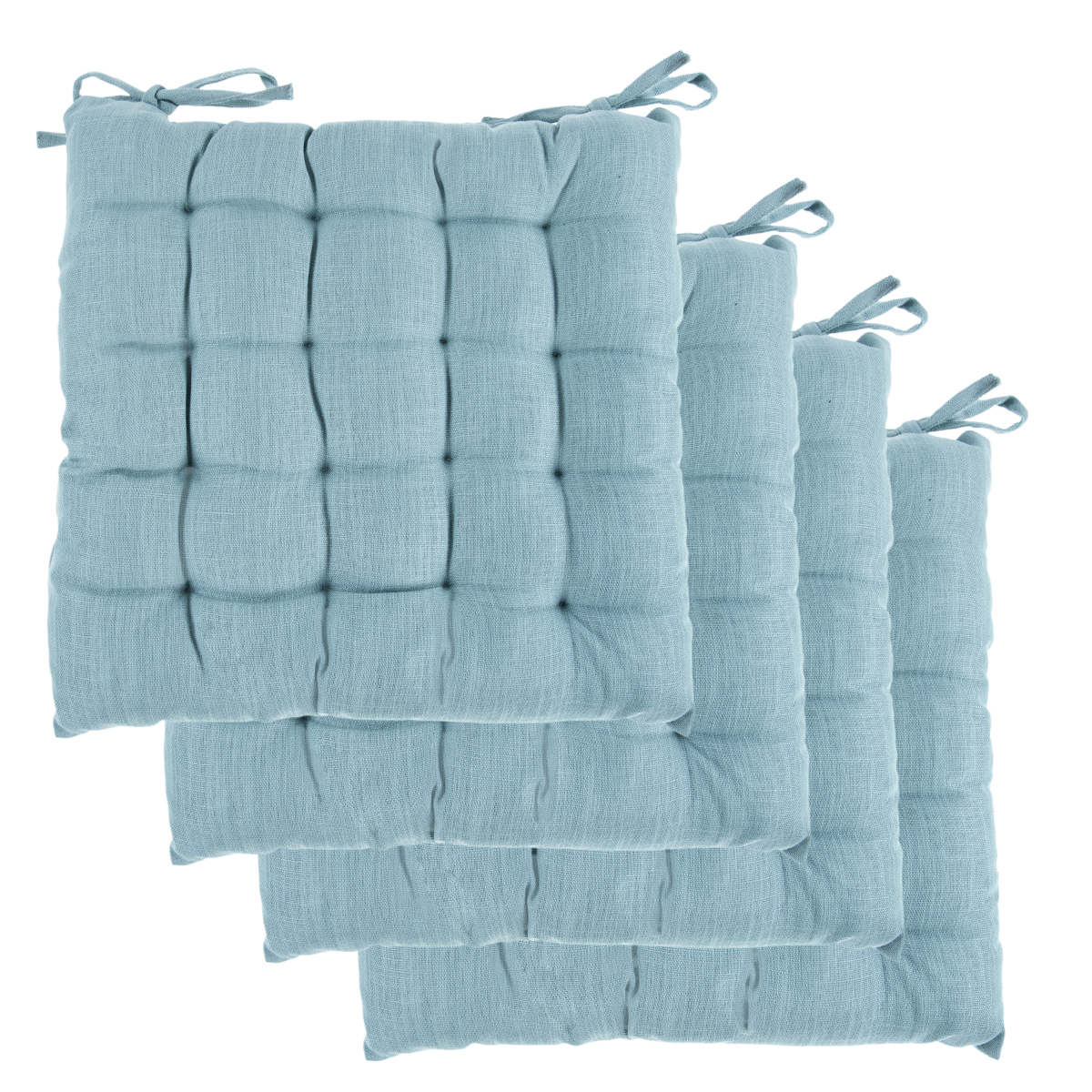 4pk Dream Home Chair Pads Square Tufted Cushion Seat ...