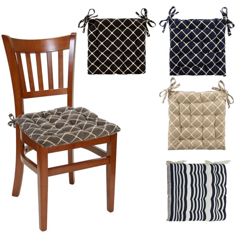 Chair Pads With Ties Visualhunt - Dining Room Seat Cushions With Ties