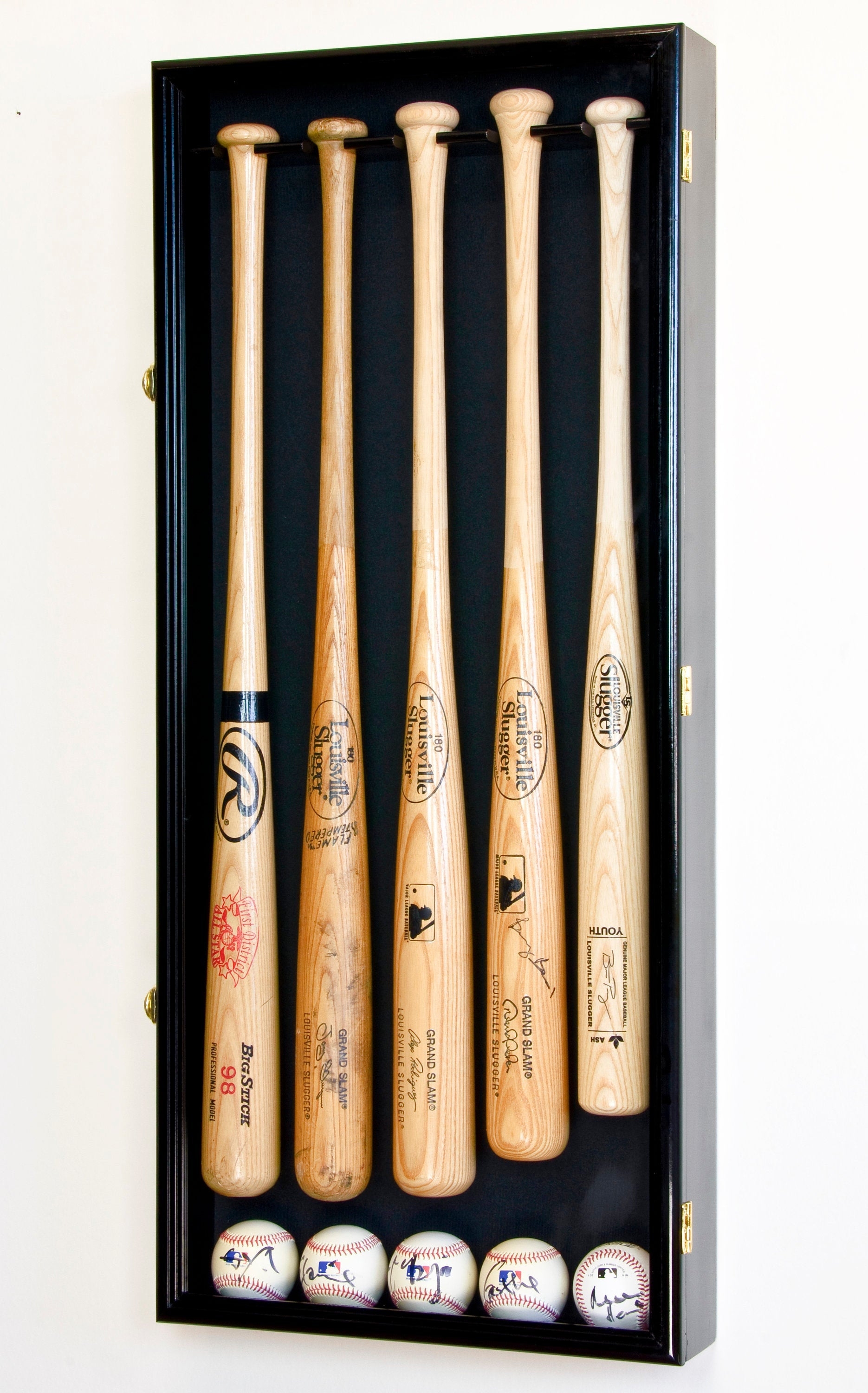 Baseball Bat Display Case with Shelf Oak UV Protecting Acrylic Tube GameDay 