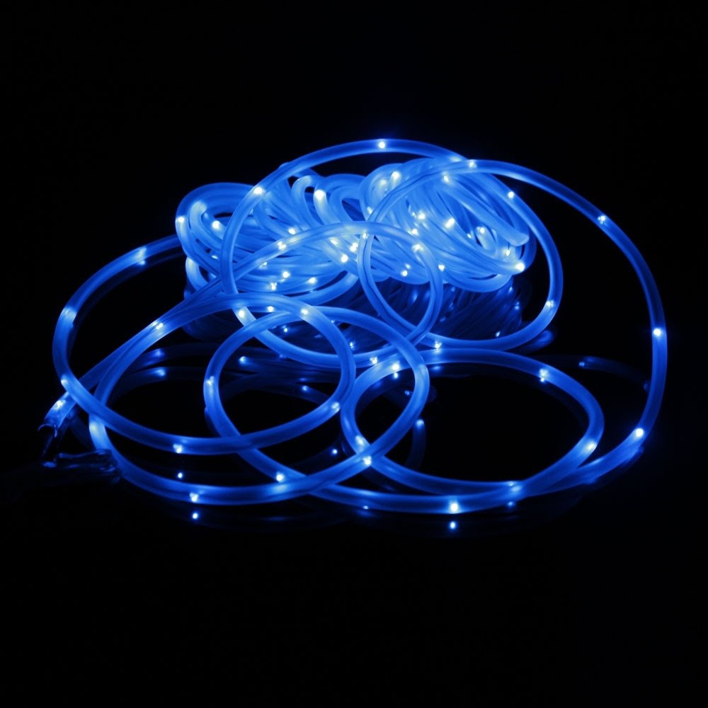 50/100 LED Solar Fairy String Lights Tube Rope Outdoor ...