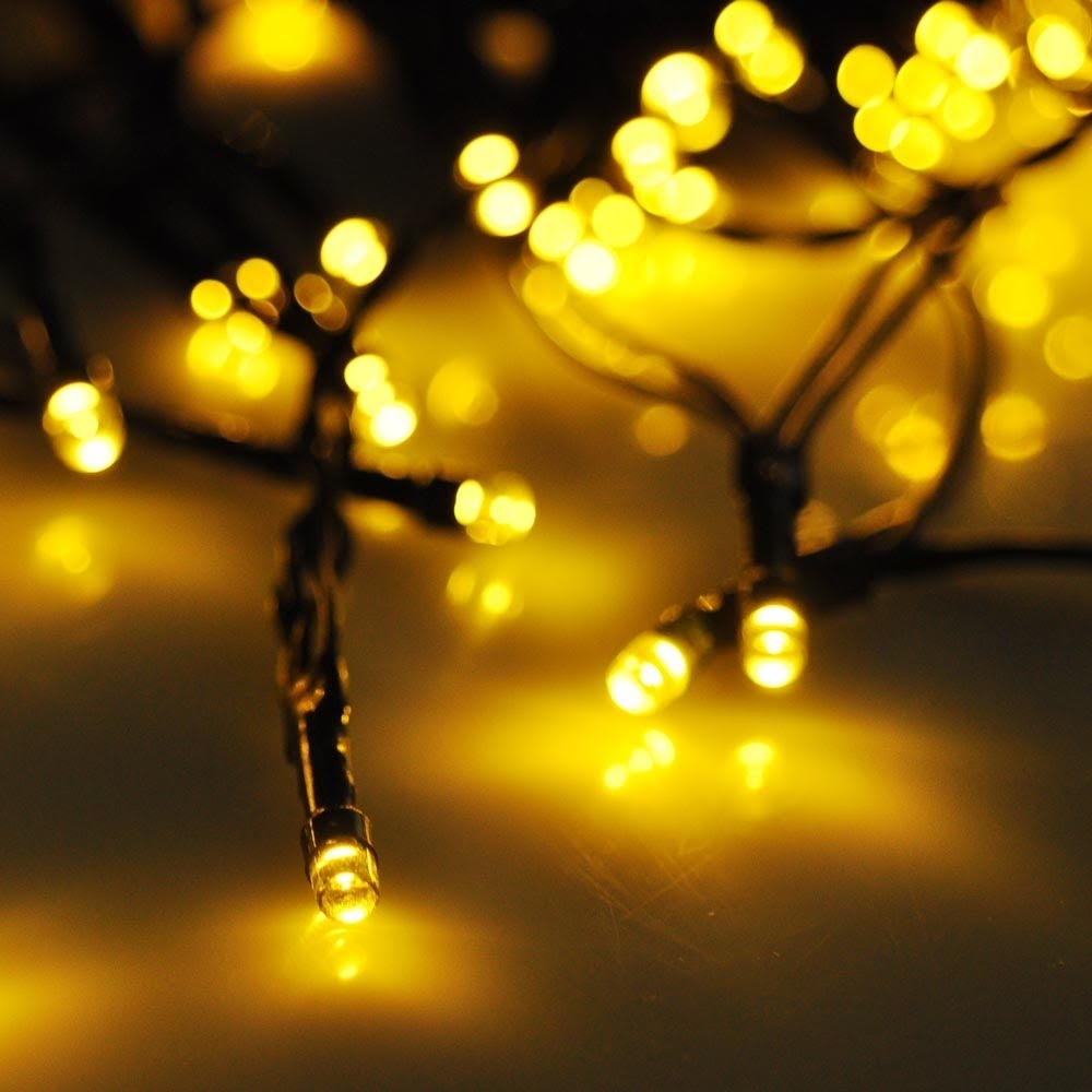 60 LED String Solar Light Outdoor Garden Xmas Wedding ...