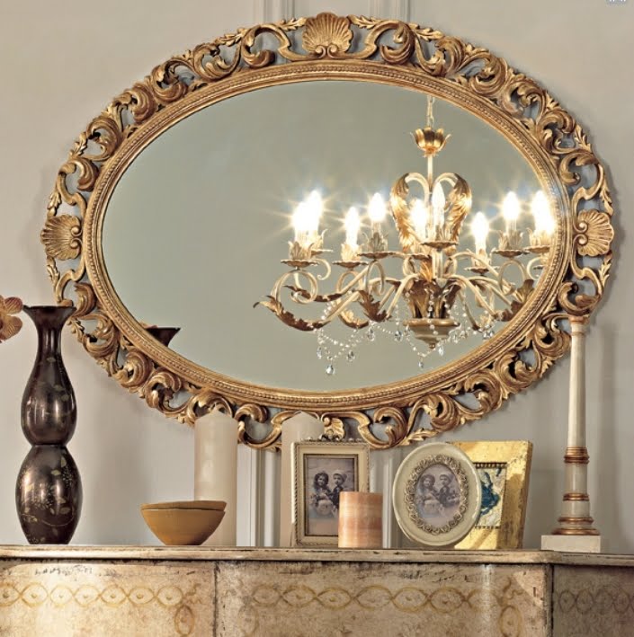 8 ideas to use a round mirror in a large