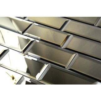 Abolos Reflections 3" x 6" Mirror Glass Peel & Stick