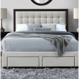 Abril Upholstered Storage Standard Bed
