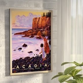 'Acadia National Park' Vintage Advertisement