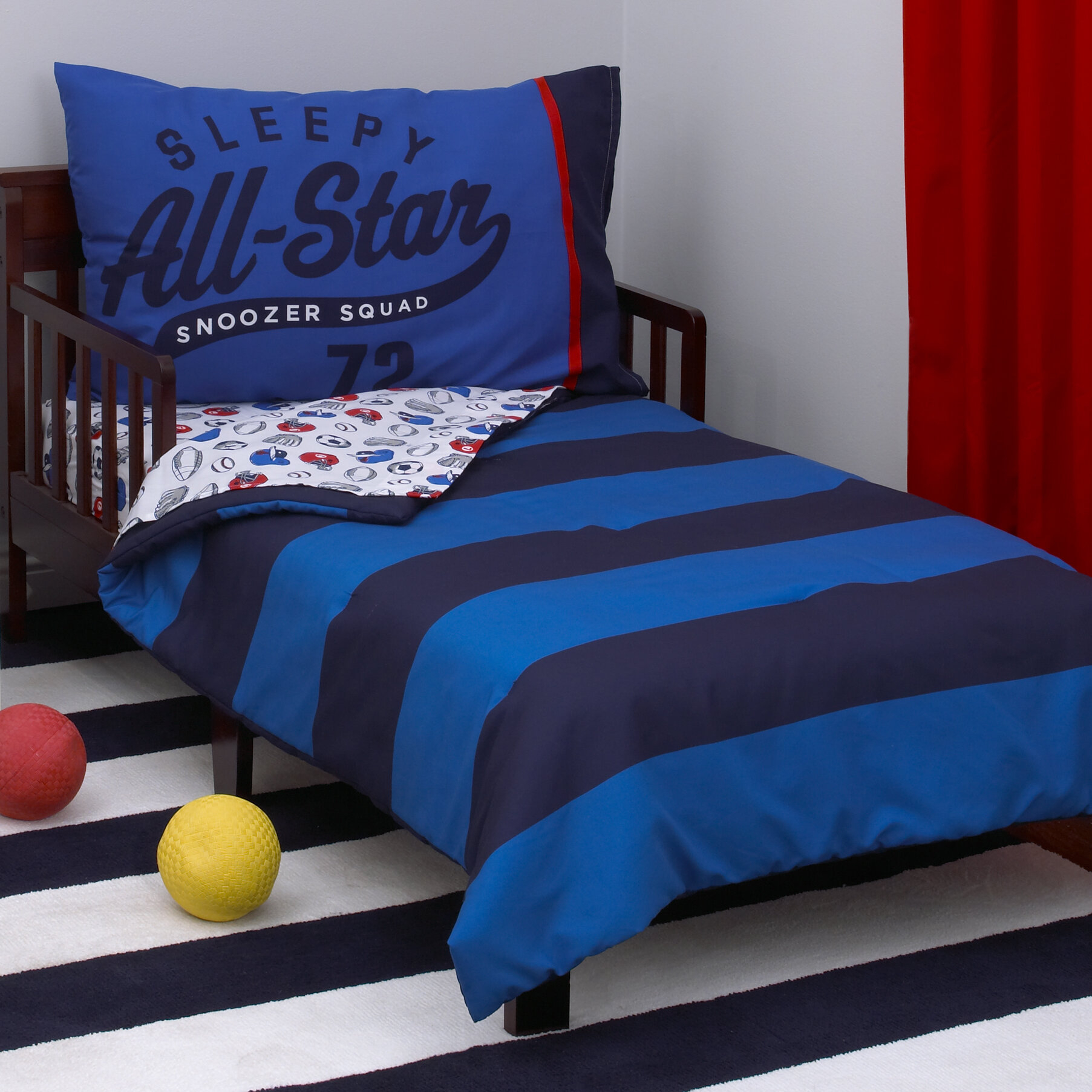 All Star 4 Piece Toddler Bedding Set
