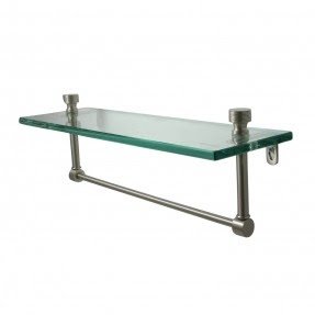 glass towel shelf bathroom