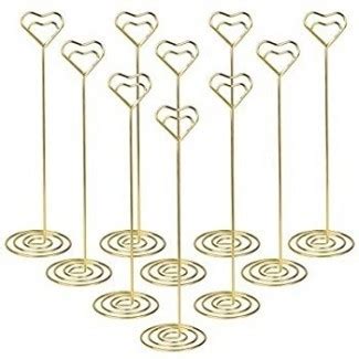 Amazon.com: 10pcs Table Number Holder Gold Wedding Place ...