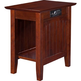 Amazon.com: Atlantic Furniture Charlotte Chair Side Table ...