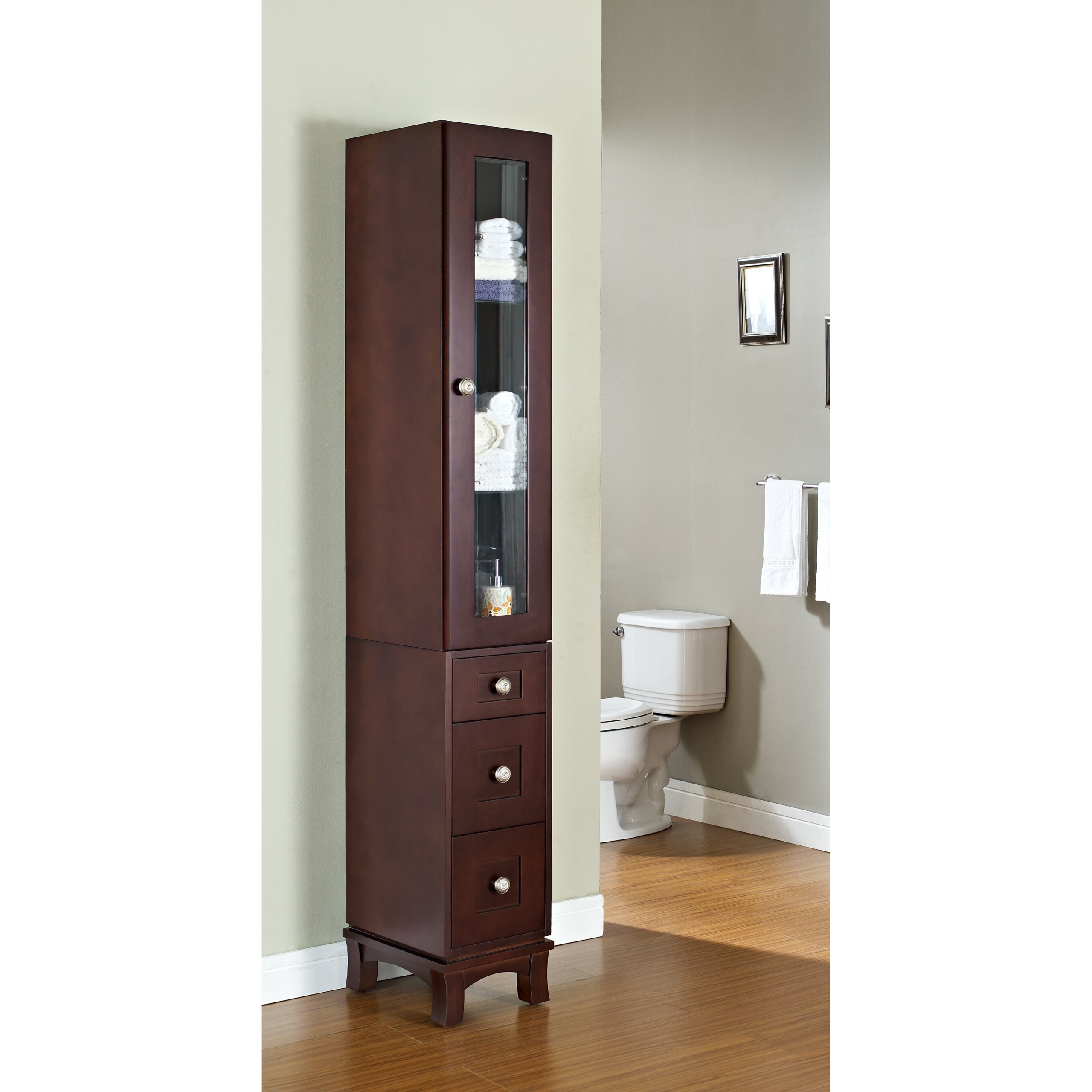 12 inch wide bathroom floor cabinet