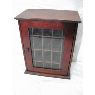 Antique Dyola Wooden Fabric Dye Store Display Cabinet ...