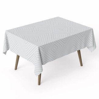 ARDEA HOME Gallica Cotton Tablecloth | Waterproof Laminated Cotton Table Covers for Rectangle Tables | Stain Resistant & Wipe Clean Table Cloth Pad Ideal for Party & Kids | Eco Friendly Flat Sheets