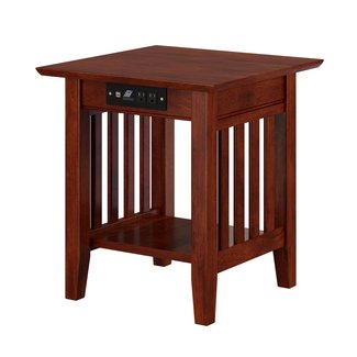 Atlantic Furniture Houlton End Table with Charging Station ...