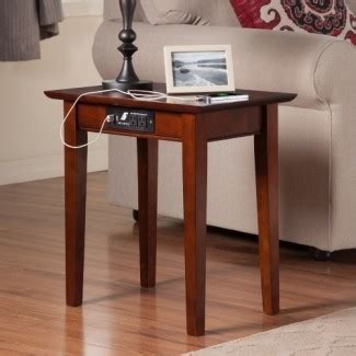 Atlantic Furniture Vienna Chair Side Table with Charging ...