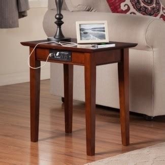 Atlantic Furniture Vienna Chair Side Table with Charging ...
