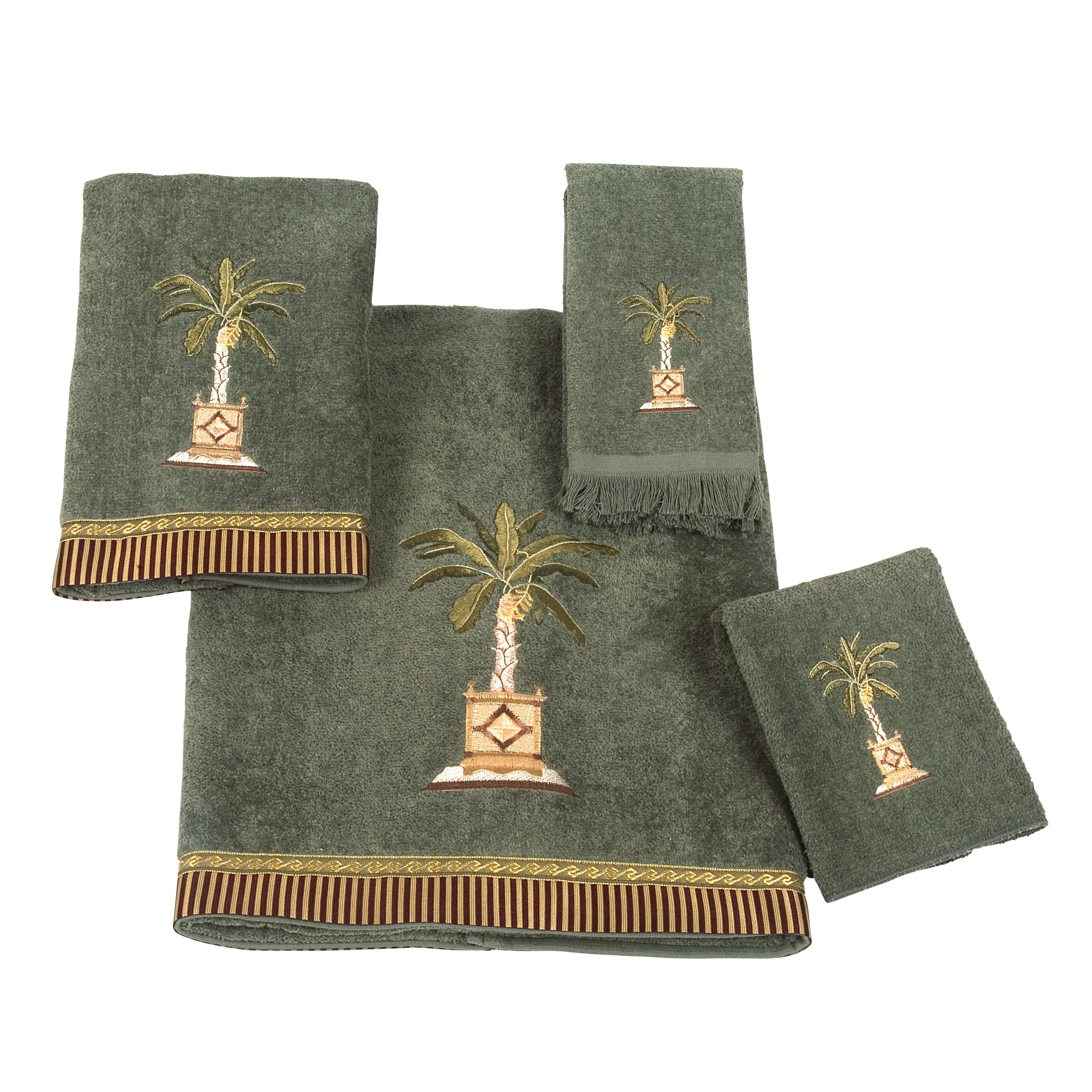 Avanti Linens Banana Palm 4 Piece Towel Set & Reviews
