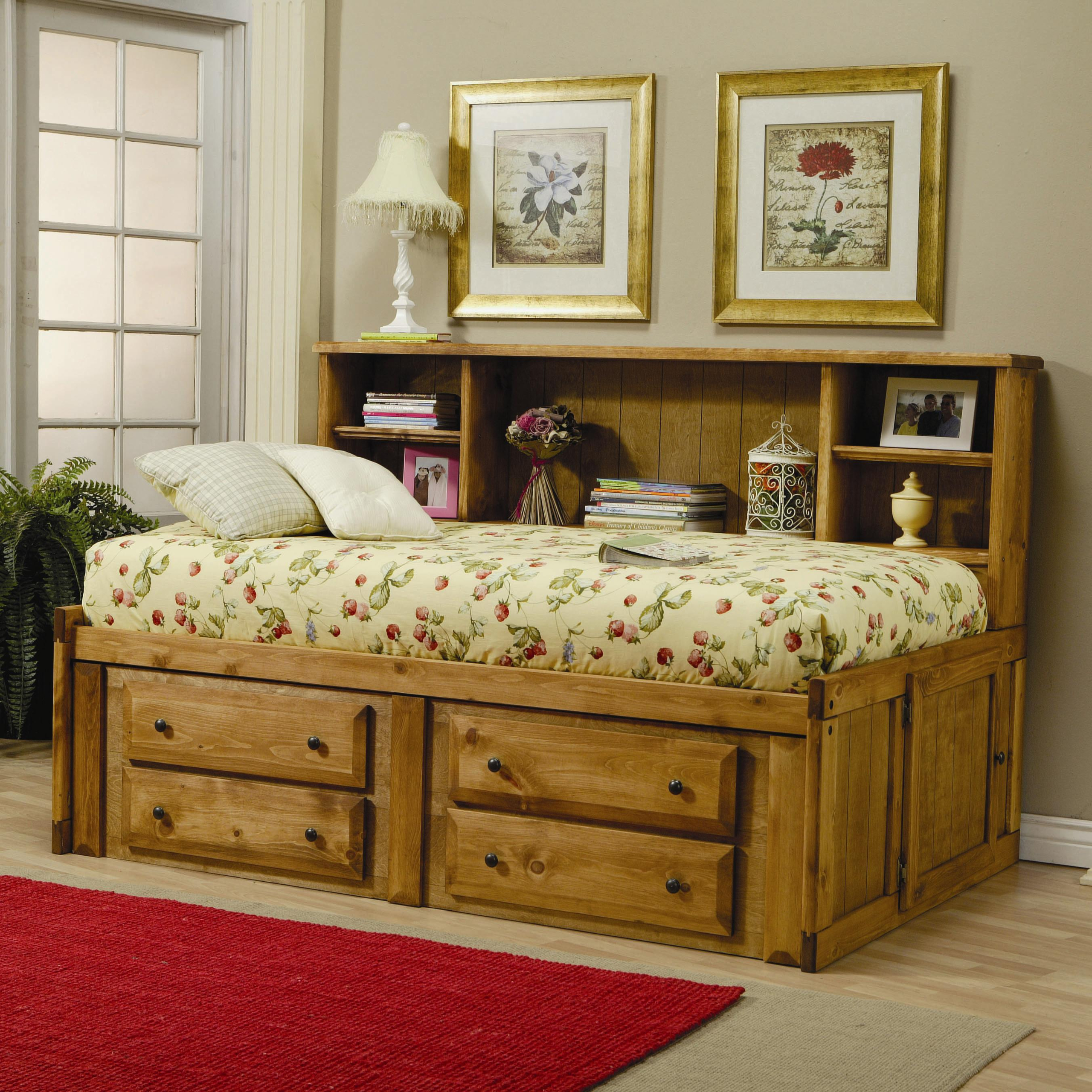 Bed With Drawers Underneath Visualhunt, Pine Twin Bed With Storage Under
