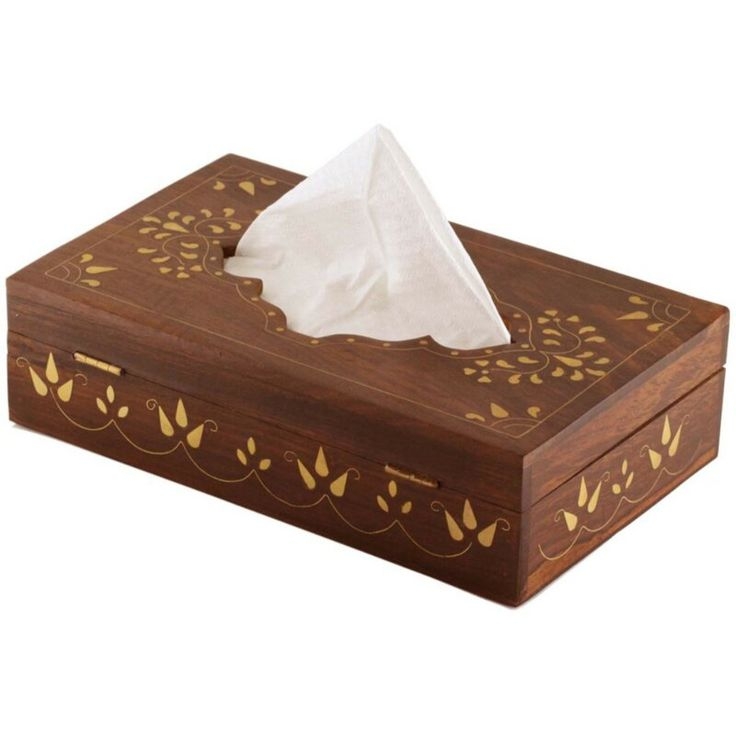 Banning Rectangular Wood Tissue Box Cover
