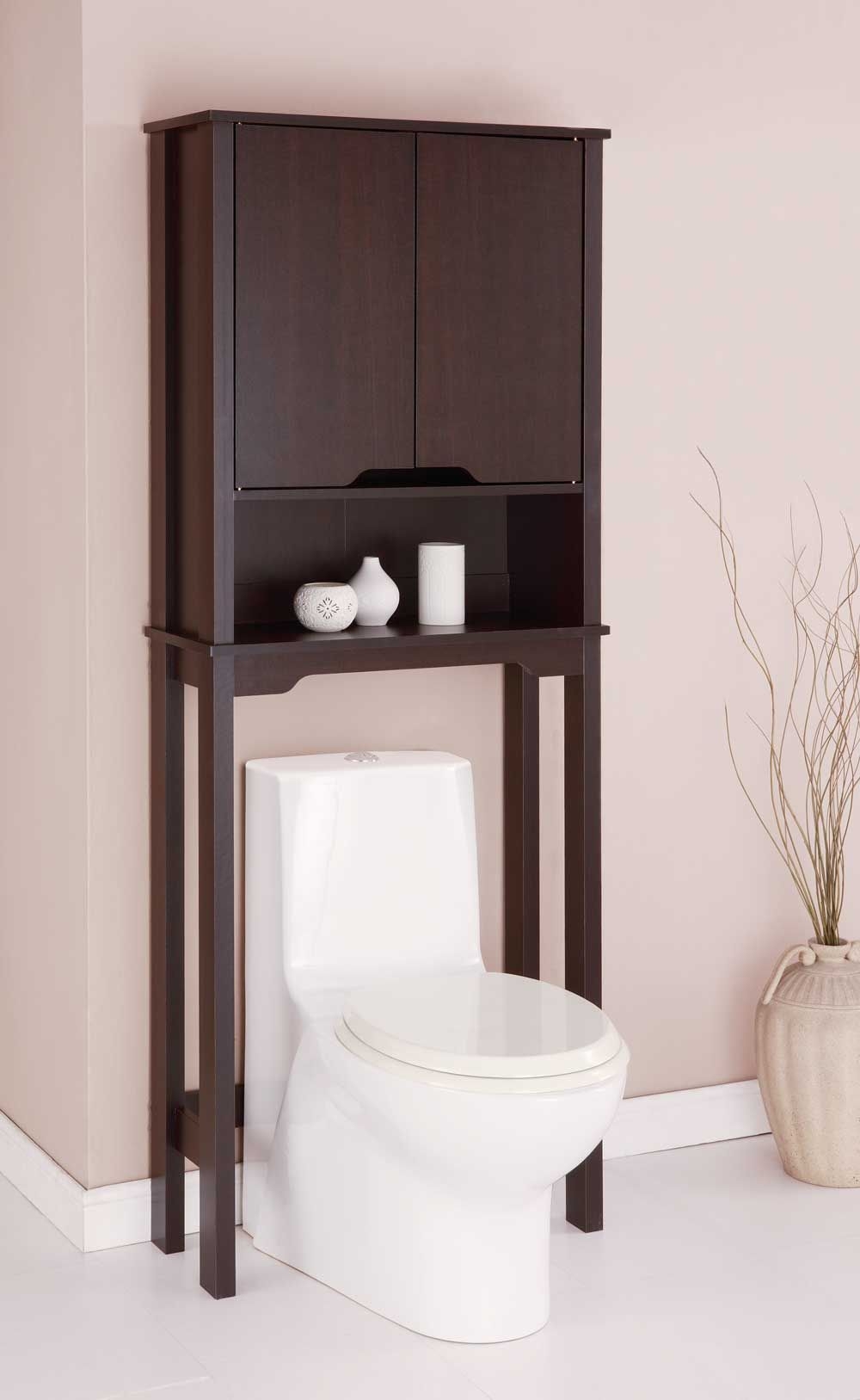 Bathroom: Toilet Etagere | Oak Bathroom Space Saver Over ...