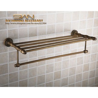 Bathroom - Towel Bars - Antique Brass Ti-PVD Finish Wall