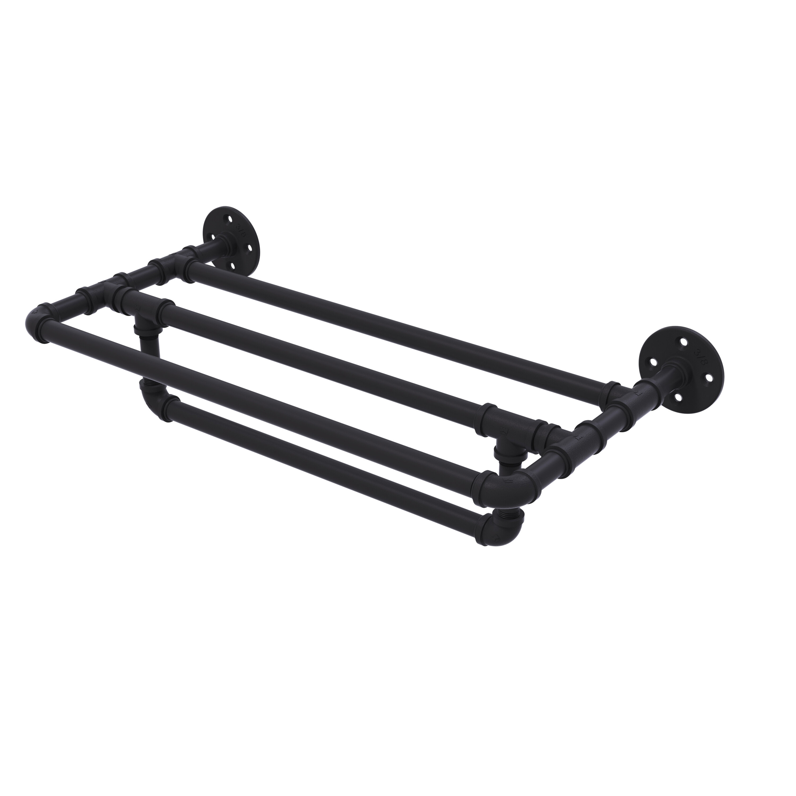 Bayer 30" Wall Mounted Towel Shelf with Towel Bar