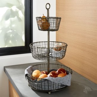 Bendt 3-Tier Iron Fruit Basket + Reviews | Crate and