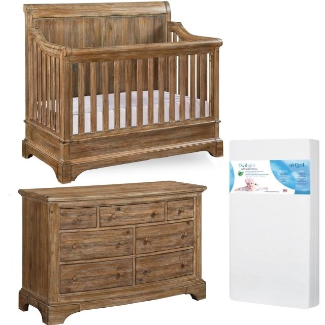 baby crib with dresser and changing table