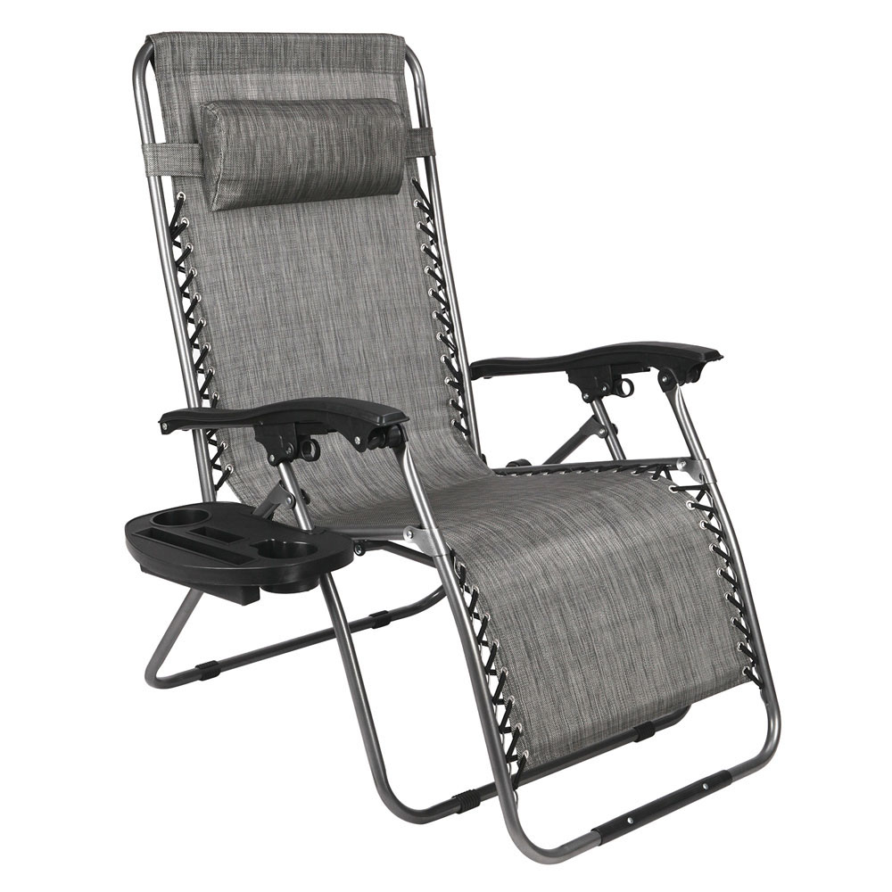 Brown Beach Zero Gravity Chair Yard Lawn Pool Outdoor ...