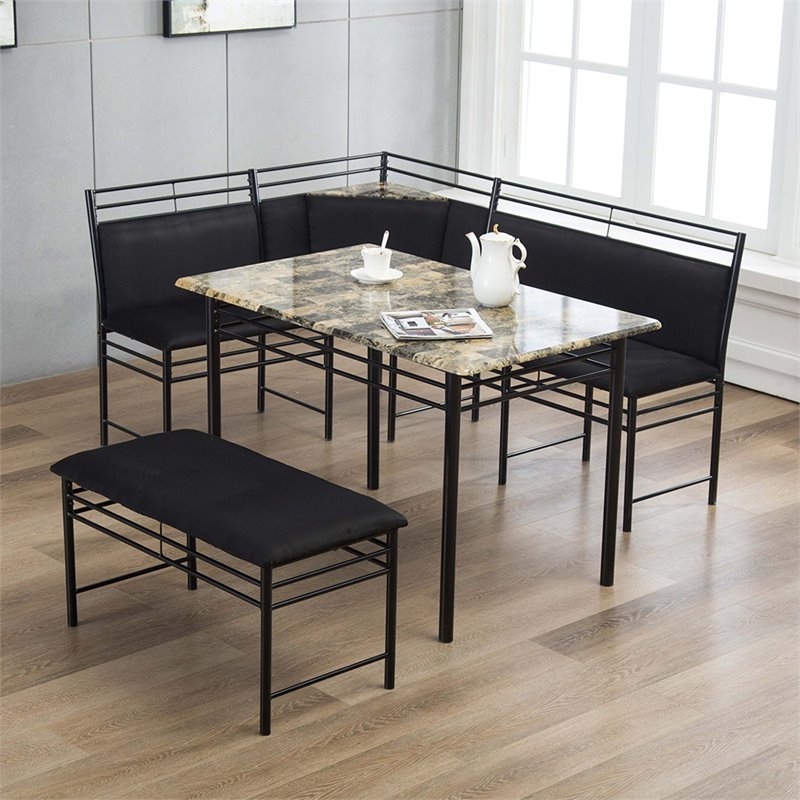 Boraam 77015 Gareth Nook Set, Marble