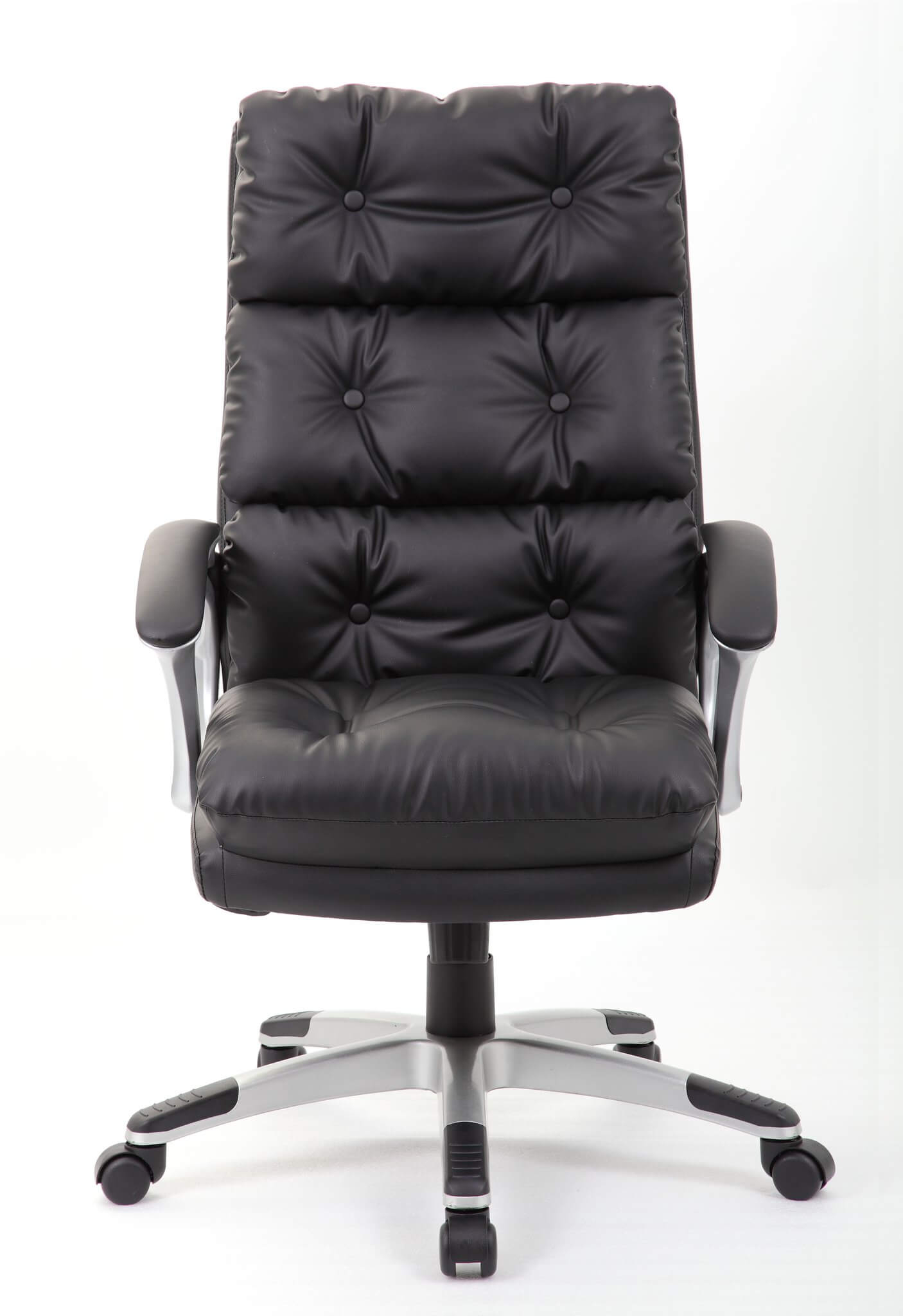 Boss Executive Button Tufted High Back LeatherPlus Chair ...