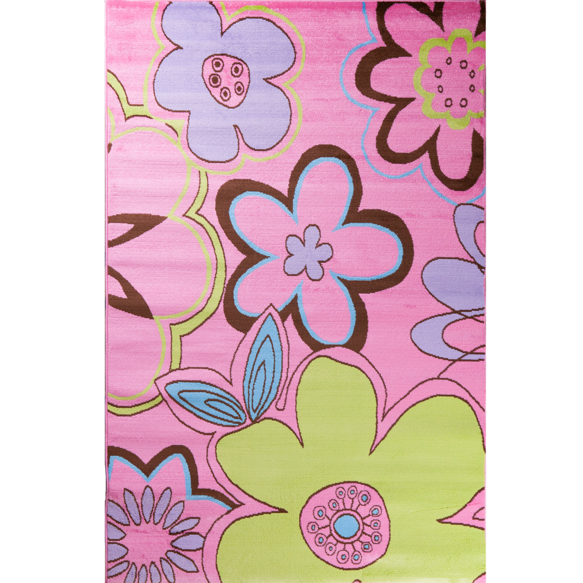 Bullock Groovy Flowers Kids Area Rug