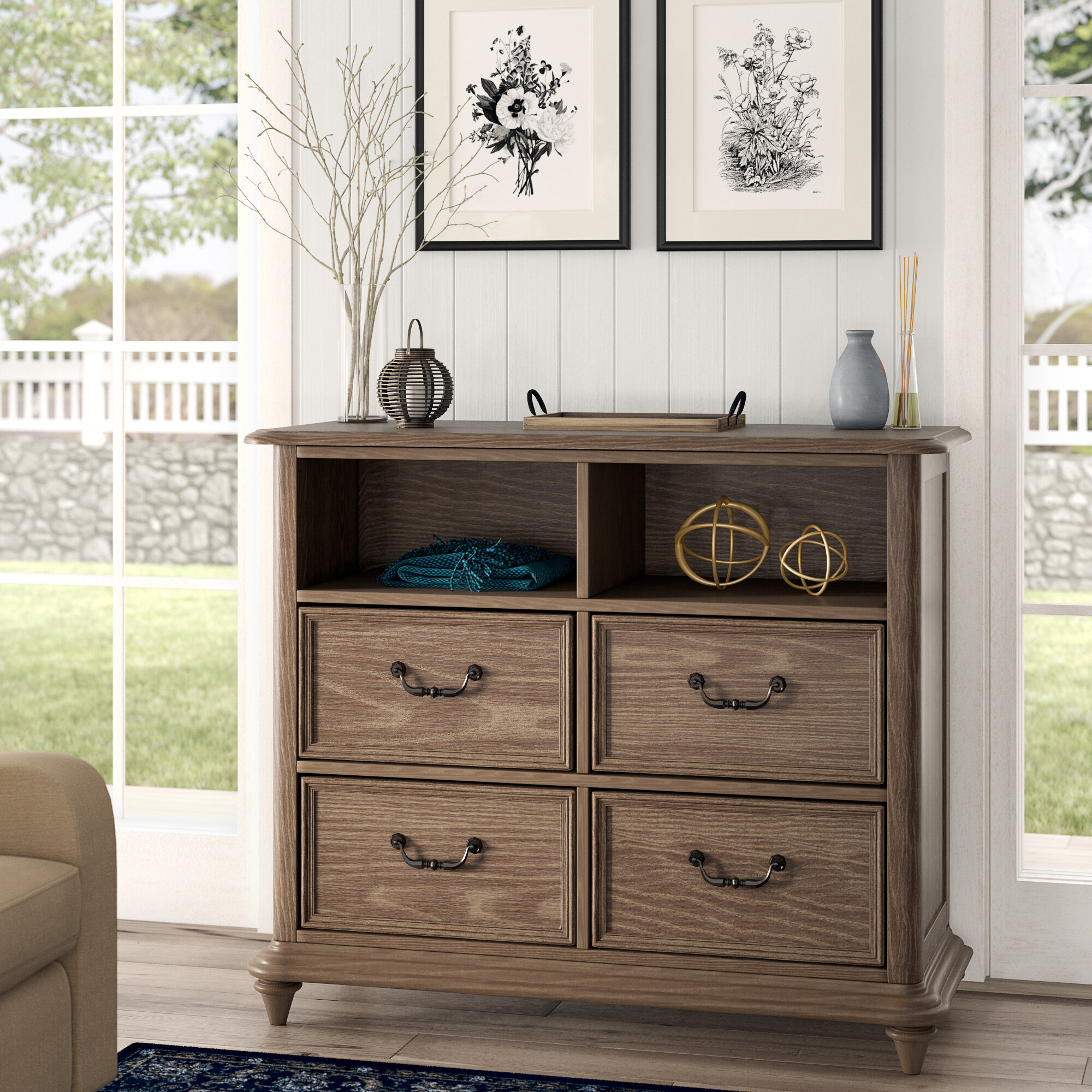 Calila 4 Drawer Media Chest