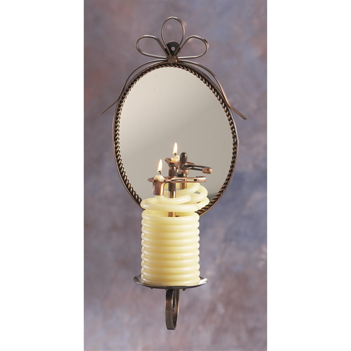 Candle by the Hour; 36 Hour Beeswax Coil Candle Mirror