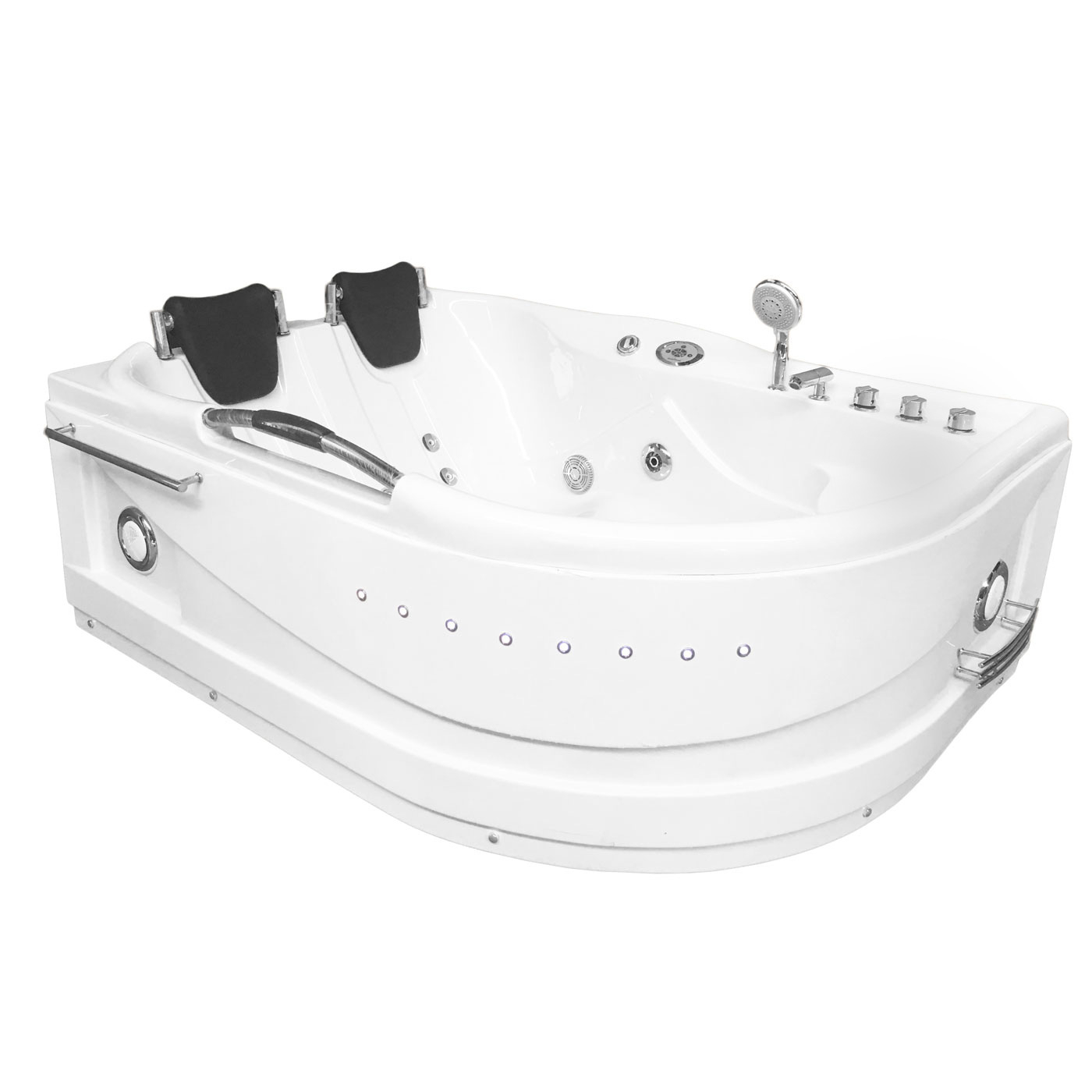Cayman Hydrotherapy 2 Persons 67" x 47" Freestanding Whirlpool Bathtub