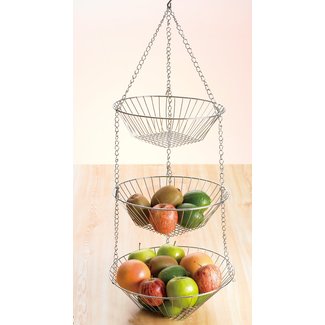 Chrome Works 3 Tiered Hanging Basket