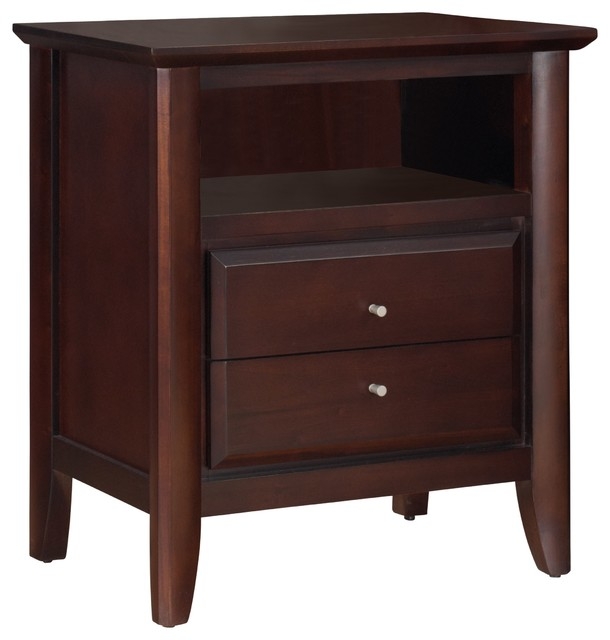 City II Coco Nightstand With Charging Station and 2 ...