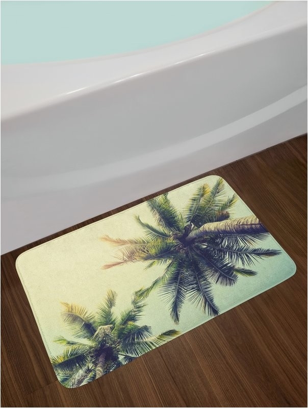 Coconut Palm Tree Bath Rug