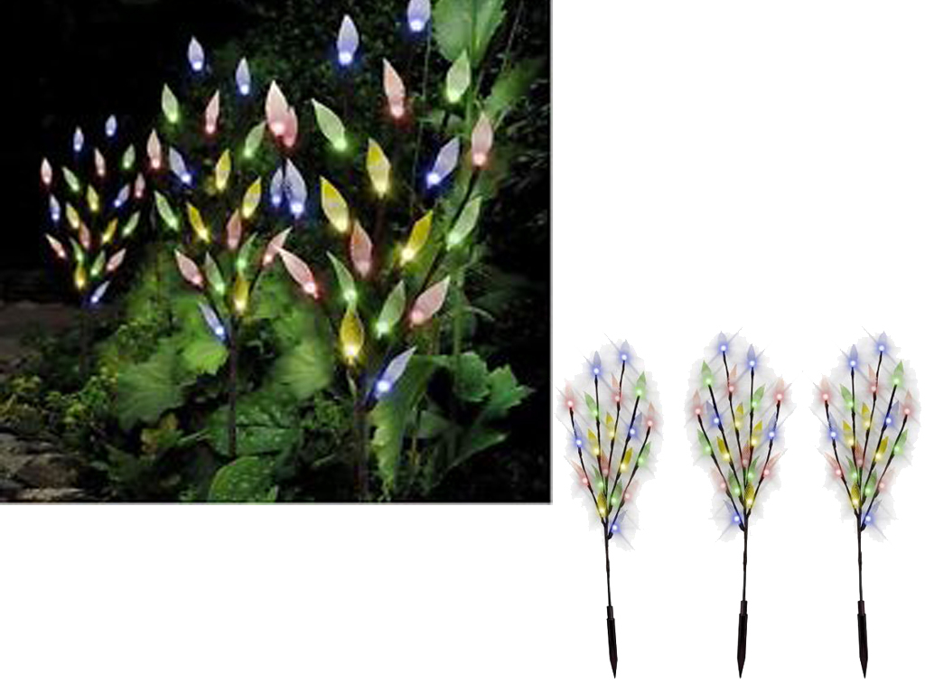 Colourful Ornamental Branch Tree Leaf Solar Powered ...