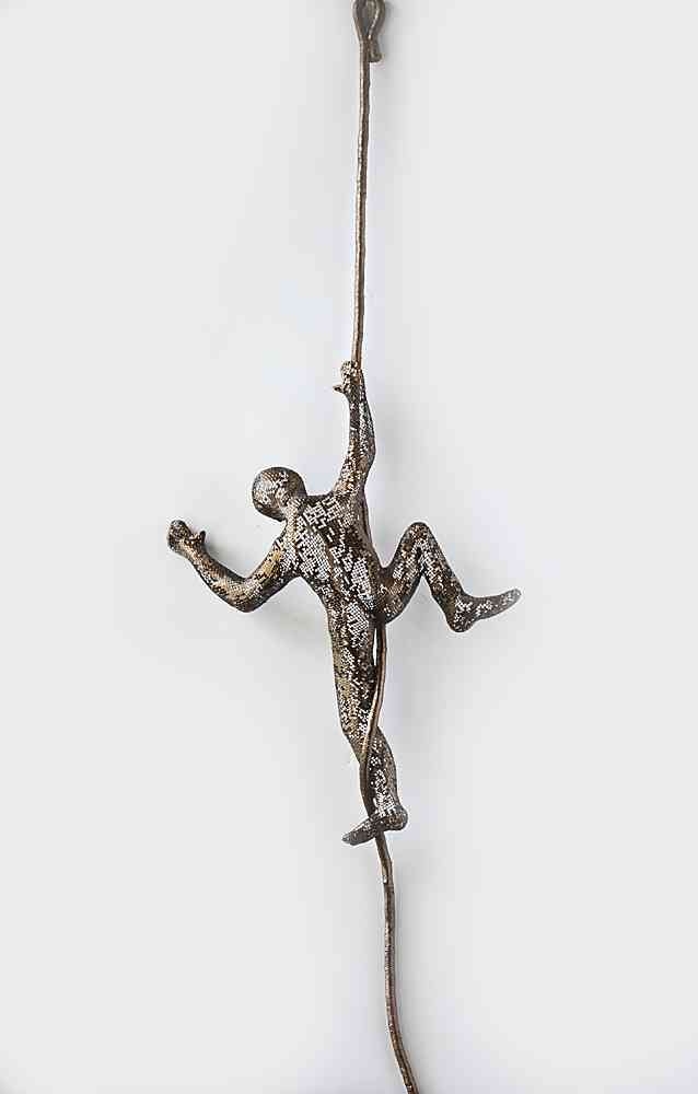 Contemporary art, Climbing man sculpture, Decorative art ...