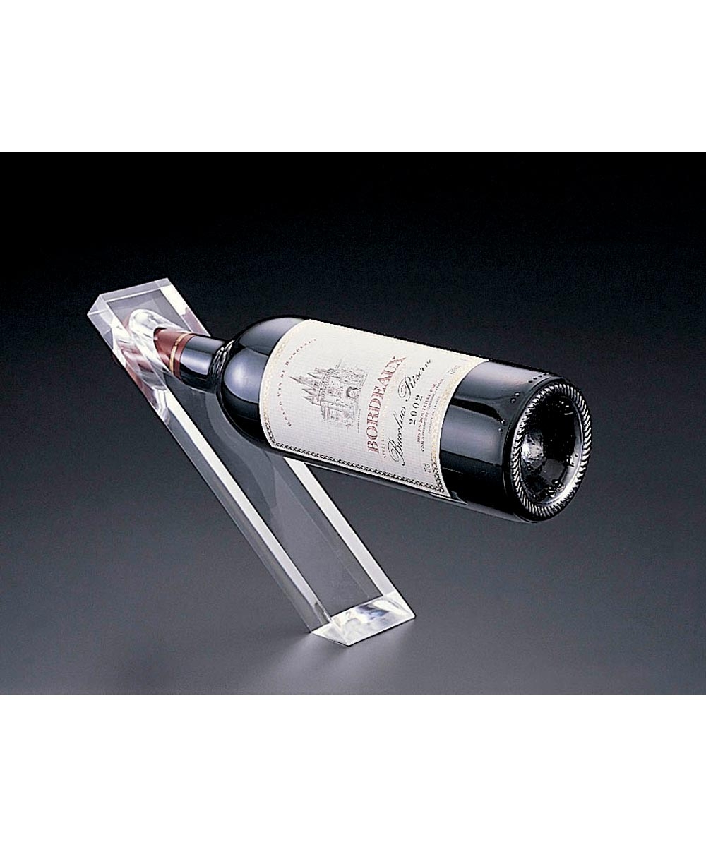 Counter Balanced Acrylic Single Wine Bottle Holder