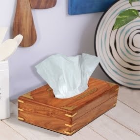 Craighead Handmade Wooden Tissue Box Cover