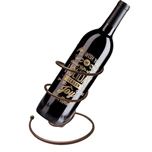 01 Piece - Necklace Black COM-FOUR® Decorative Bottle Holder Wine Holder Wine Bottle HolderThe Floating Bottle 