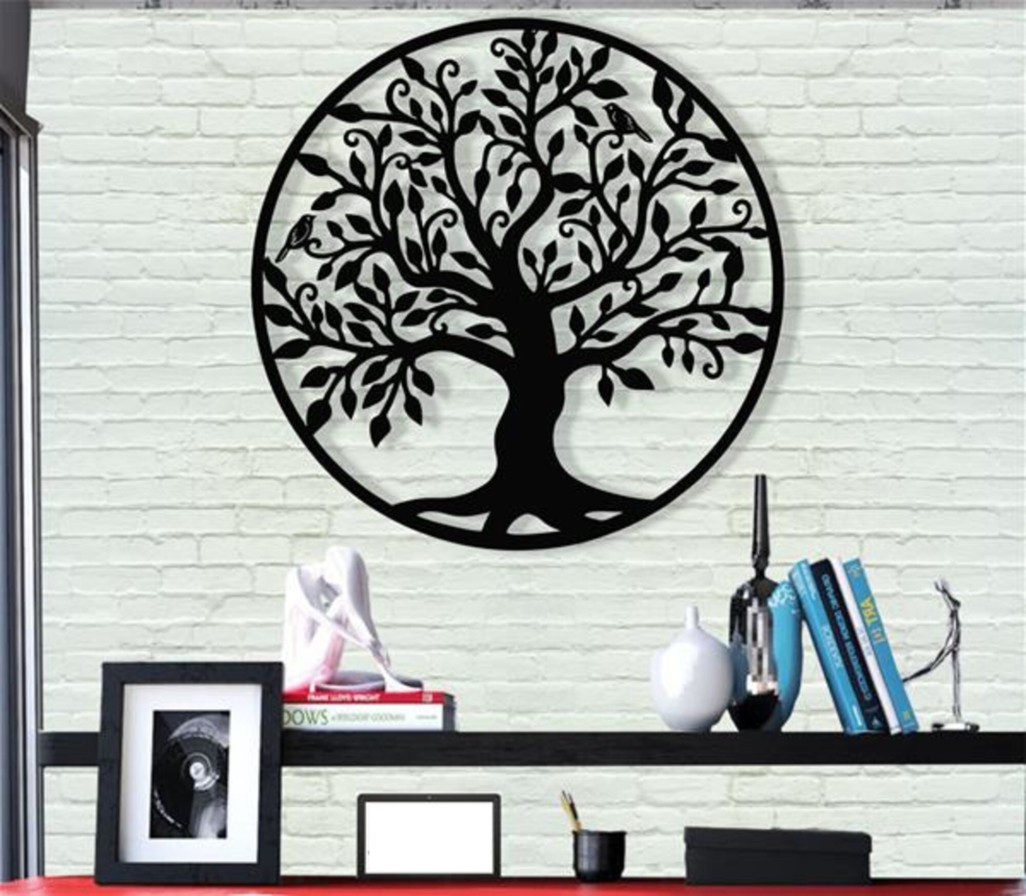 Tree of Life Metal Wall Art Living Room Office Bedroom 24" Indoor/Outdoor Decor 