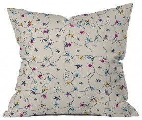 DENY Designs Sam Osborne Fairy Lights Throw Pillow, Extra ...