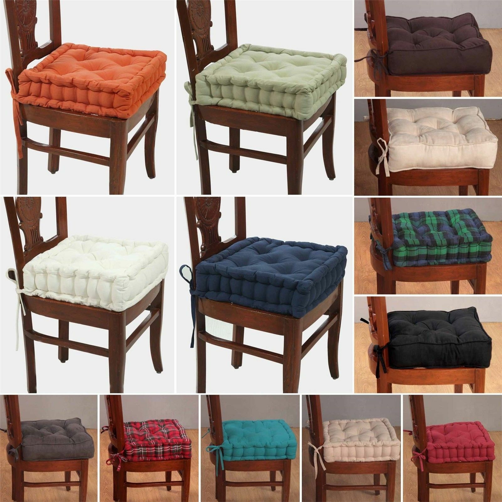 Chair Pads With Ties Visualhunt - Dining Room Chair Seat Cushions With Ties